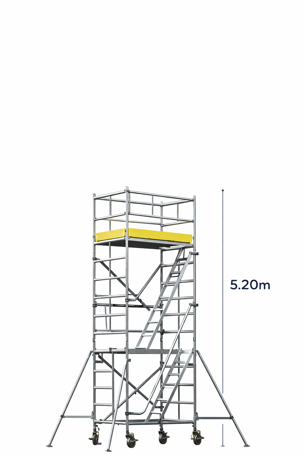 Stairway Scaffold 1400(w) × 2.0(l) × 5.20(h) - Platform Height - , Over All Height , Reaching Height